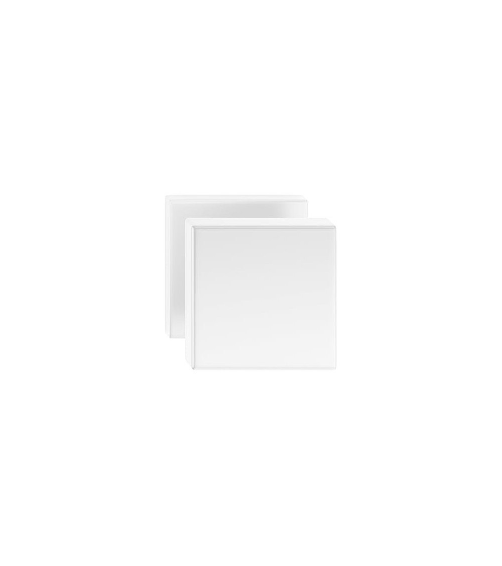 Botão de porta branco AEGIS quadrado - puxador design