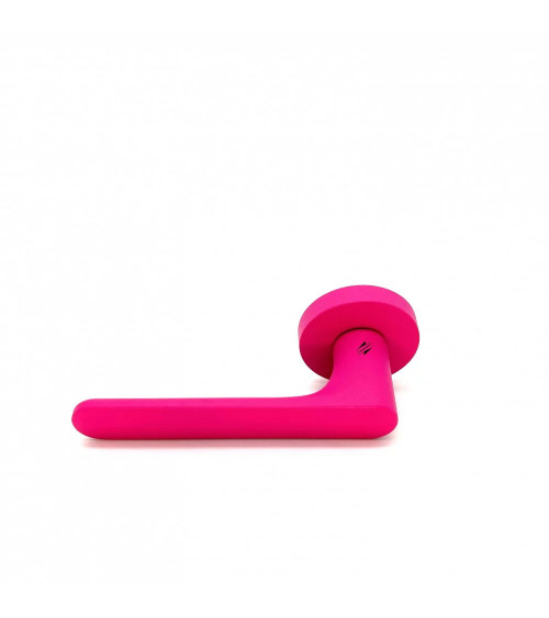 Puxador de porta cor Rosa Framboesa - Moon One Ronde
