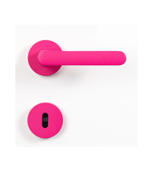 Puxador de porta cor Rosa Framboesa - Moon One Ronde