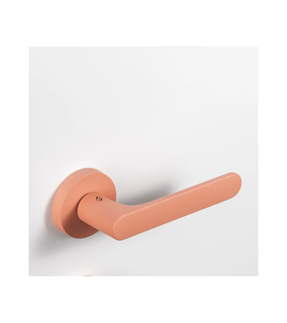 Puxador de porta cor rosa antigo - Moon One Ronde