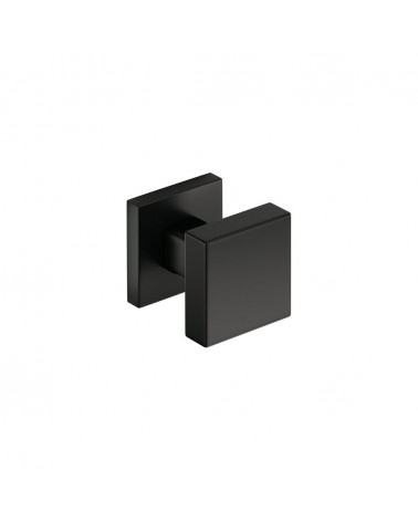 Botão de porta preto AEGIS quadrado - puxador design