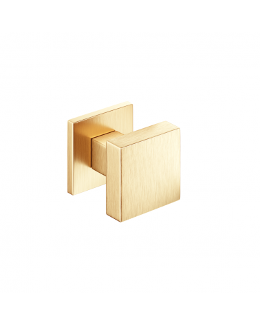 Botão de porta ouro mate AEGIS quadrado - puxador design