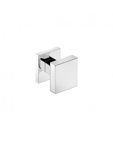 Botão de porta cromado brilhante AEGIS quadrado - puxador design