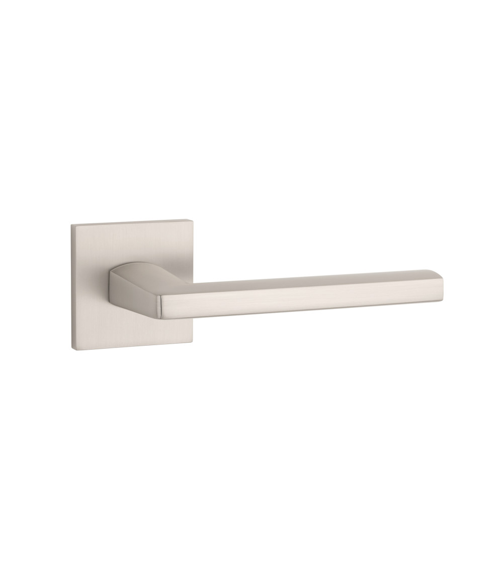 Puxador de porta em níquel acetinado PYROLA ferragens design