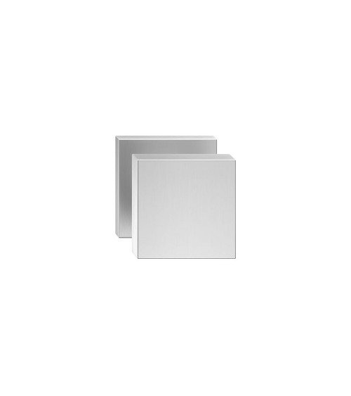 Puxador de porta cromado escovado AEGIS quadrado - pega design