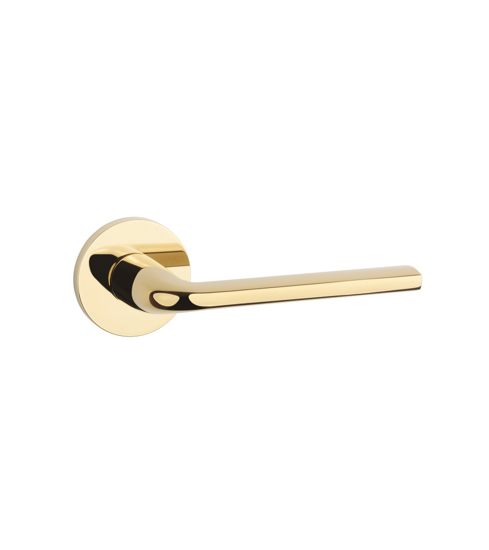 Puxador de porta dourado polido OLEANDRO ferragens design