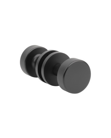Botão de porta preto TUJA puxador design dupla face