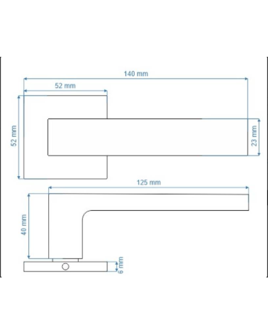 Puxador de Porta Preto Chique e Intemporal - Modelo WARNA