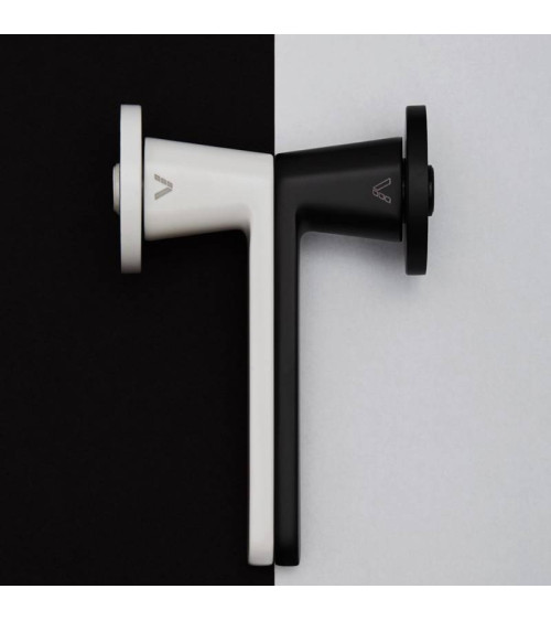 Puxador de porta preto Nesh ferragens design