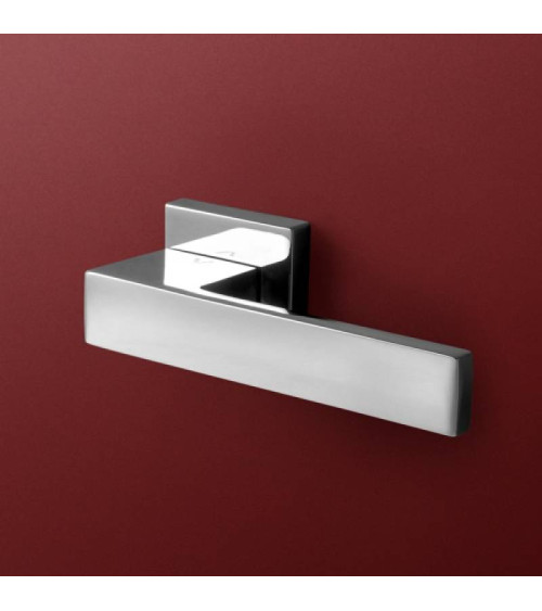 Puxador de porta bicolor cromado/branco TOTAL puxador design