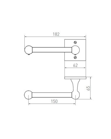 Suporte de papel higiénico em acabamento bronze bruto polido