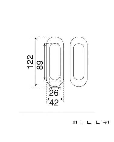 kit puxador recuado com condenação em aço inoxidável ferragens design com dimensões