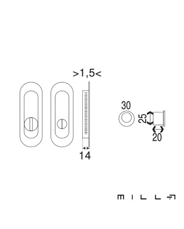 Kit puxador recuado com bico de pato em aço inoxidável ferragens design com dimensões