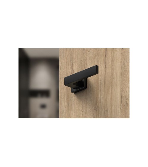 Puxador de porta em placa retangular Focus design
