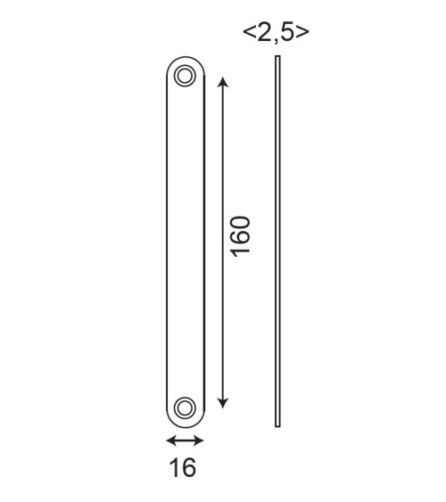 Platina para porta de correr cor dourado acetinado