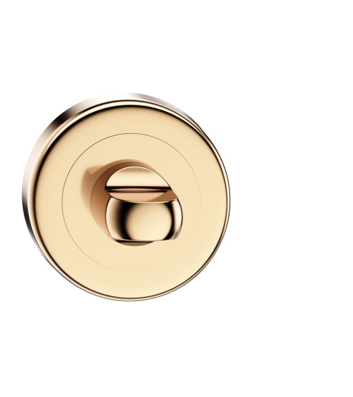 Roseta de porta com bloqueio wc ouro polido CO R OB puxador design