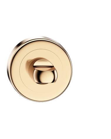 Roseta de porta com bloqueio wc ouro polido CO R OB puxador design