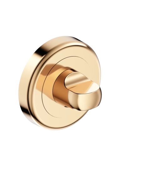 Roseta de porta com bloqueio wc ouro polido CO R OB puxador design