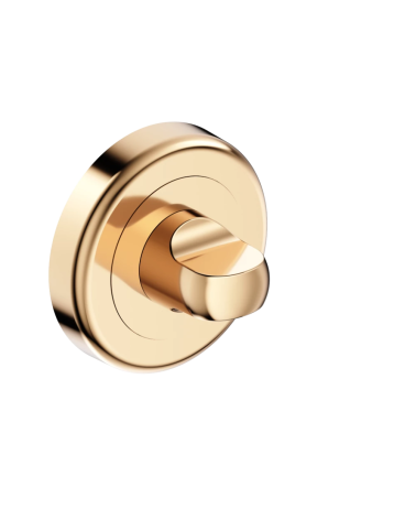 Roseta de porta com bloqueio wc ouro polido CO R OB puxador design vista inclinada