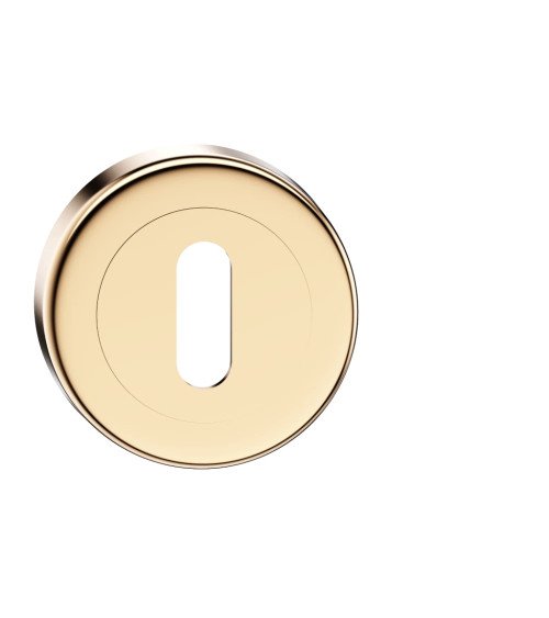 Roseta de porta chave L ouro polido CO R OB puxador design