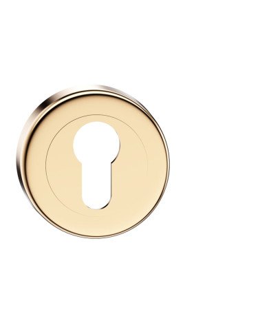 Roseta de porta chave i ouro polido CO R OB puxador design