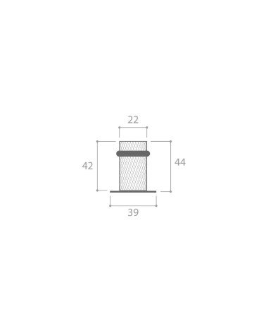 Batente de porta texturado Time com dimensões