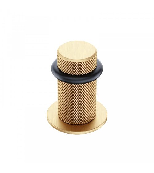 Batente de porta texturado ouro mate Time puxador design