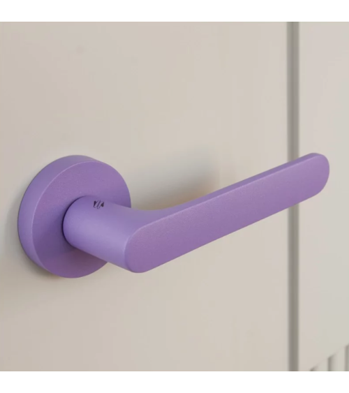 Puxador de porta de cor violeta - Moon One Ronde