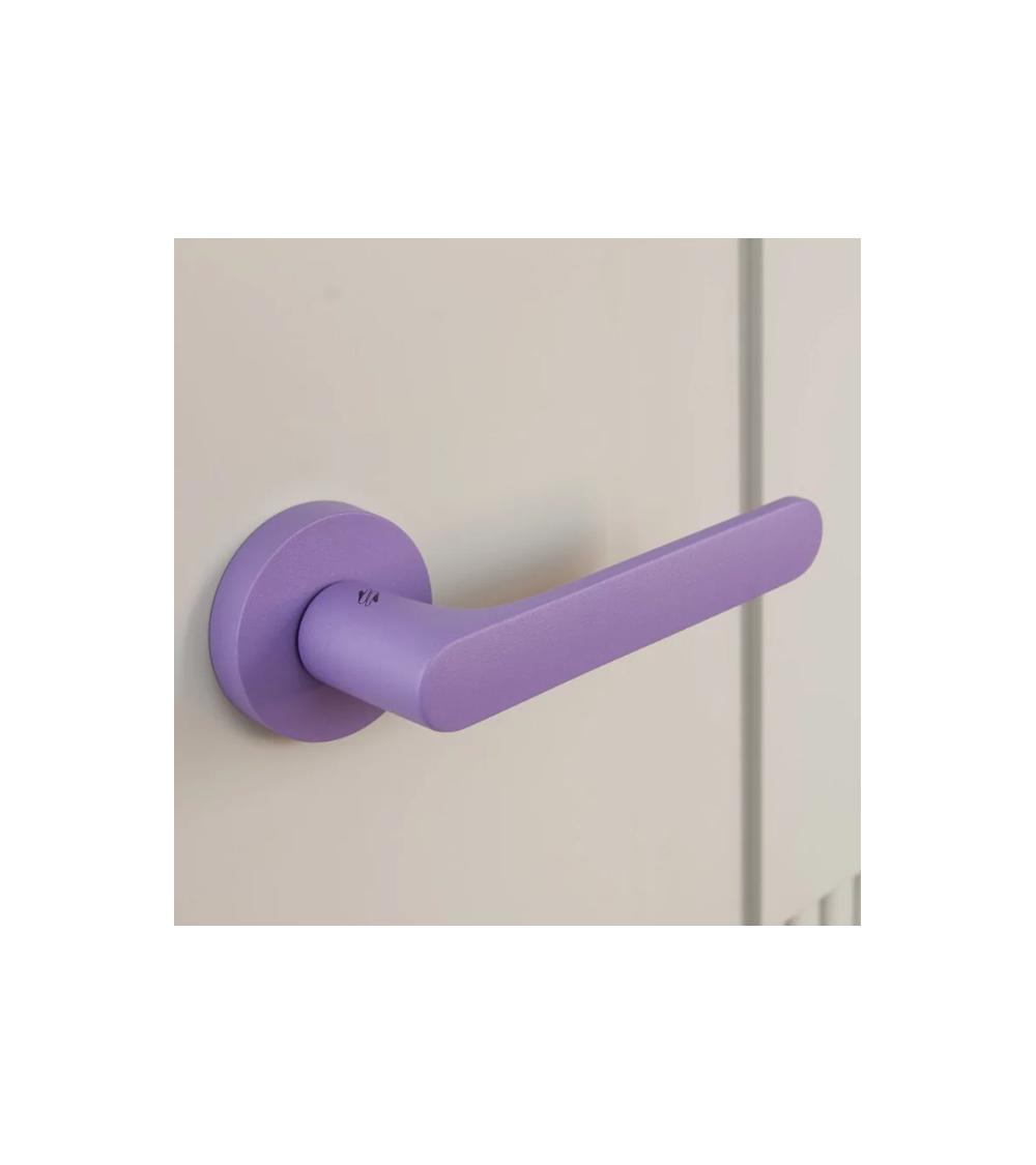 Puxador de porta de cor violeta - Moon One Ronde