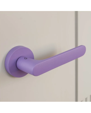 Puxador de porta de cor violeta - Moon One Ronde