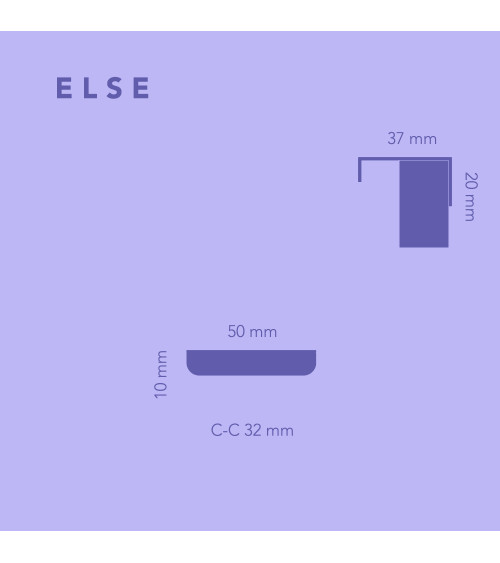 Puxador de móvel em latão ELSE EDGE design