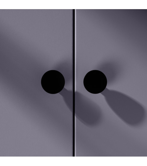 Botão de móvel preto LUNA M puxador design