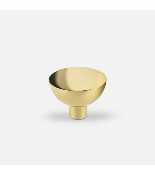 Botão de móvel dourado polido LUNA M puxador design