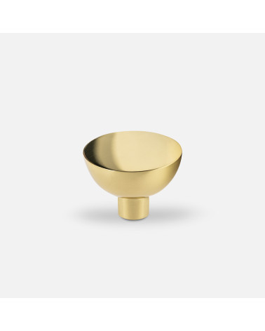 Botão de móvel dourado polido LUNA M puxador design
