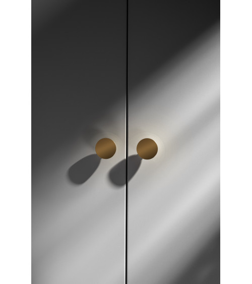 Botão de móvel dourado polido LUNA M puxador design