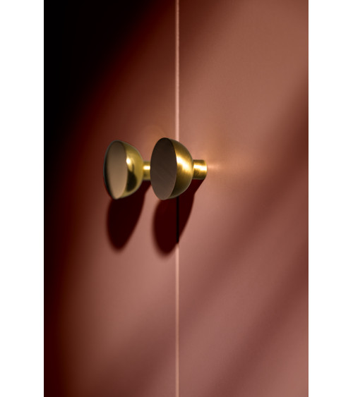 Botão de móvel dourado mate LUNA M design