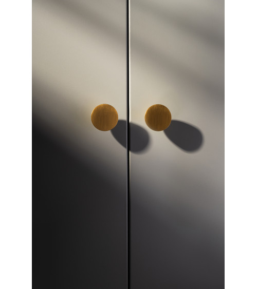 Botão de móvel dourado mate LUNA M design