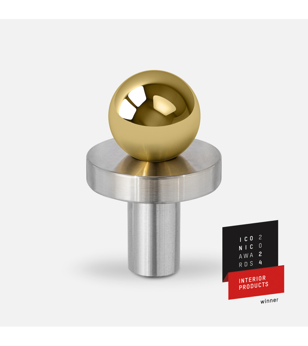 Botão de móvel dourado polido/cromado polido POLA puxador design