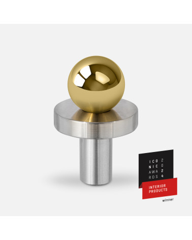 Botão de móvel dourado polido/cromado polido POLA puxador design