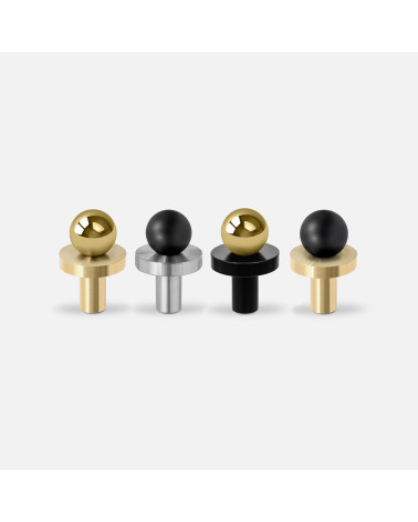 Botão de móvel dourado polido/cromado polido POLA puxador design alinhado horizontalmente