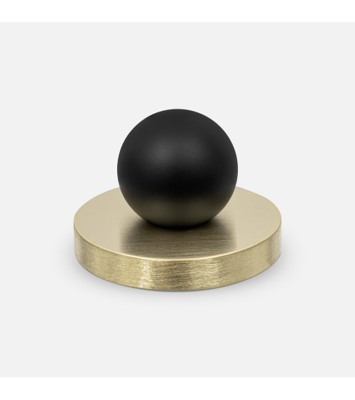 Botão de móvel dourado mate/preto MONA puxador design