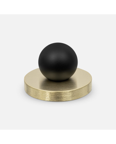 Botão de móvel dourado mate/preto MONA puxador design