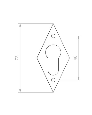 Rosácea de porta CDF chave PZ E1100