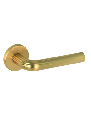 Puxador de porta ouro acetinado Frella puxador design