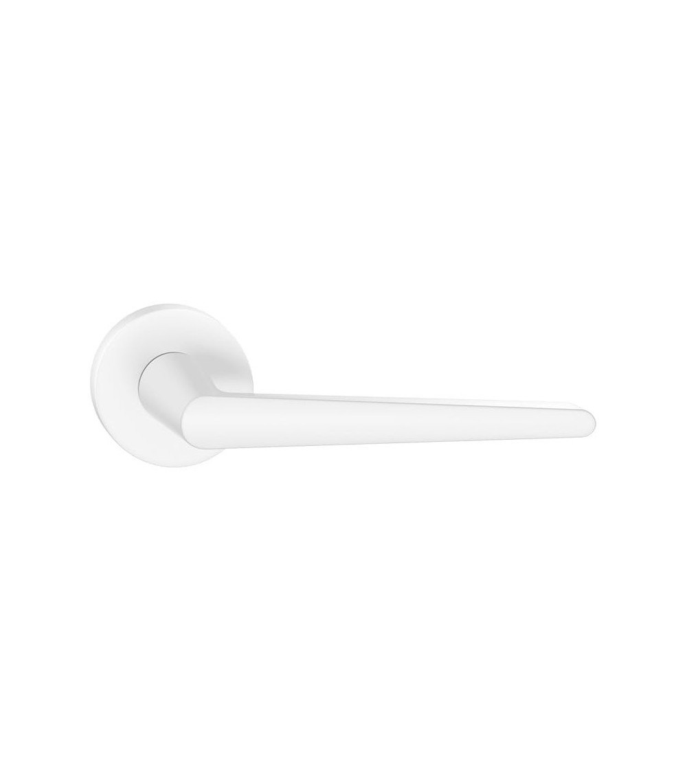 Puxador de porta branco Arrow ferragens design