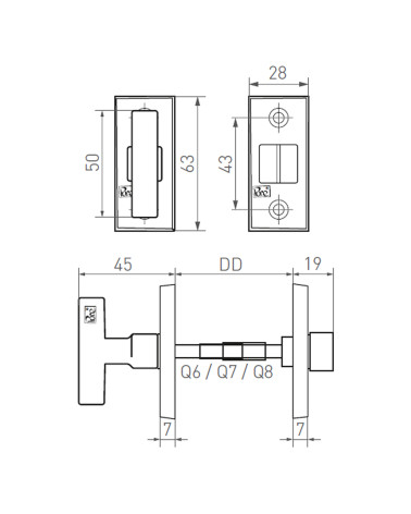 Espelho de porta WC-PBTC 1
