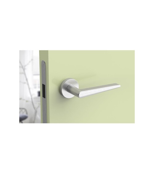 Puxador de porta cromado acetinado Arrow design