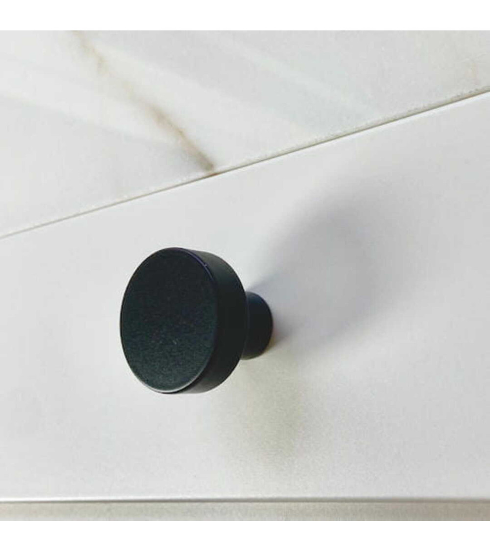 Puxador de móvel preto em aço inoxidável design