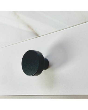 Puxador de móvel preto em aço inoxidável design