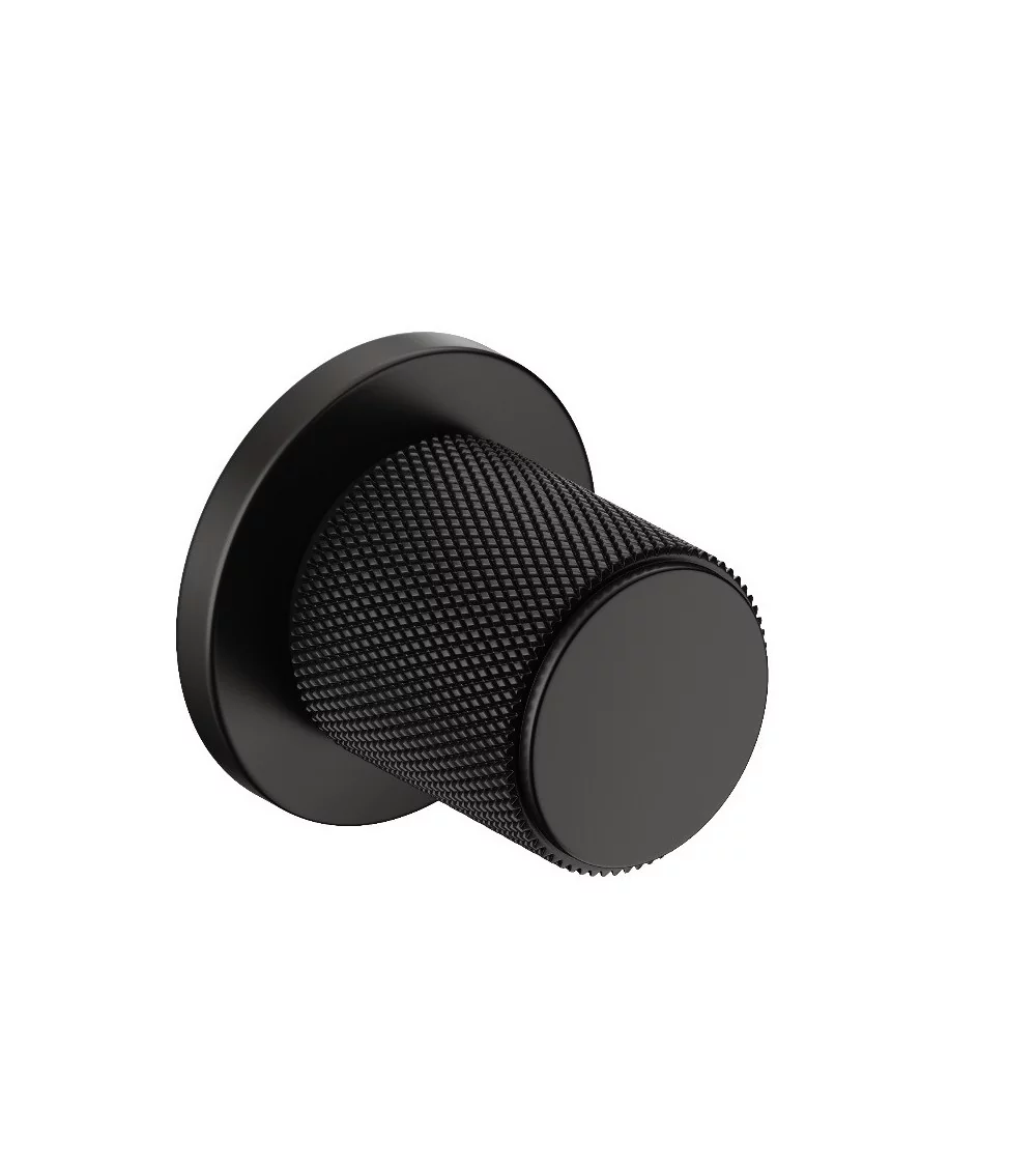 Puxador de porta texturado preto Time design